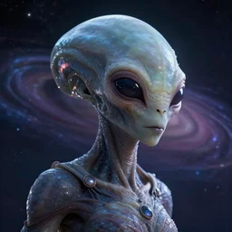 The most beautiful alien in the universe - hyper-realistic, high resolution