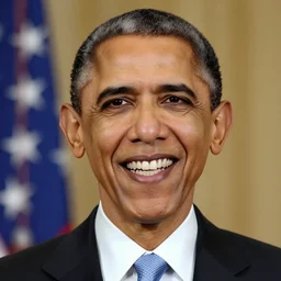 obama with sharp teeth