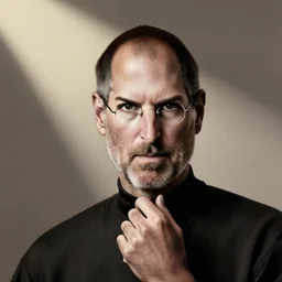 steve jobs, avgn drawn by caravaggio