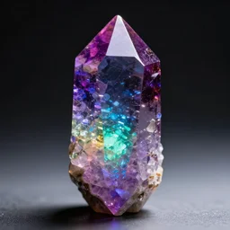 crystal with strong color, glow