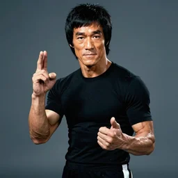 bruce lee in style of think different