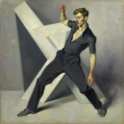 waymond wang, painting by jc leyendecker!! phil hale!, angular, brush strokes, painterly, vintage, crisp