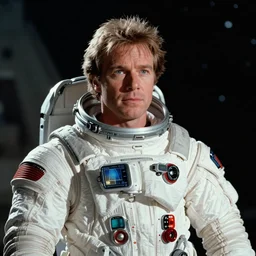 film still of 30 year old Tommy Chong as Dr. Dave Bowman in 2001 A Space Odyssey