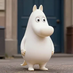 moomin character in the tarantino action movie, still photo in the style of tony scott, action