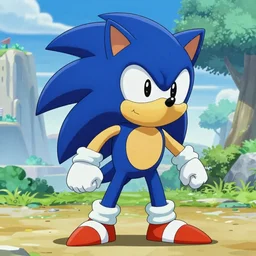 pokemon that looks like sonic the hedgehog in pokemon style