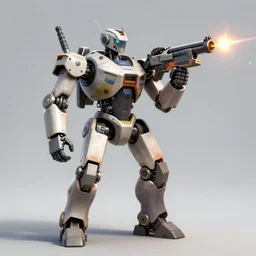 a humanoid gun robot shooting guns as bullets, digital art, trending on artstation