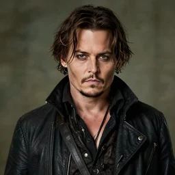 johnny depp portrait as a dnd character fantasy art.