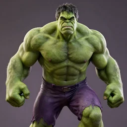 Alex Jones cast as the Hulk, still from marvel movie, hyperrealistic, 8k, Octane Render,