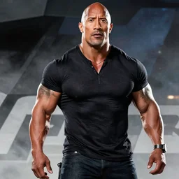 Dwayne Johnson as Luke Hobbs in Fast and Furious by Greg Hildebrandt