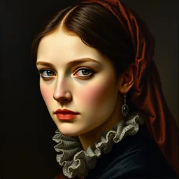 portrait en buste of rachel weisz by johannes vermeer, baroque, bright moody colors, intricate, highly detailed, perfectly detailed eyes