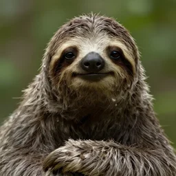 portrait of a sloth as neo from the matrix ( 2 0 0 3 ), photo