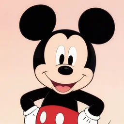 mickey mouse as an anime girl