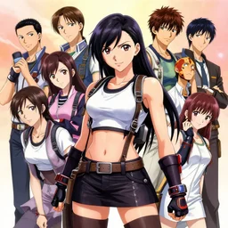 beautiful anime art of tifa lockhart by wlop, rossdraws, mingchen shen, bangkuart, sakimichan, yan gisuka, jeongseok lee, artstation, 4k