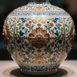 korean modern porcelain studies, fine art, ornament, bokeh, cinematic, color grading, macro view, lens distortion, vignette, 1 6 - bit rgb, backlight, insanely detailed and intricate, hypermaximalist, elegant, ornate, hyper realistic, super detailed