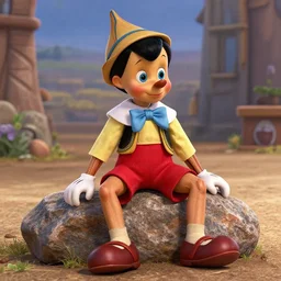 the rock in the role of pinocchio, movie role, dwyane johnson playing pinocchio