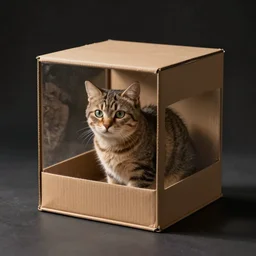 Quantum cat in a box