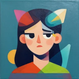 Courtney Miller from Smosh profile picture by Greg Rutkowski, asymmetrical, Organic Painting , Matte Painting,  geometric shapes, hard edges, street art, trending on the artstation:2 by Sachin Teng:4