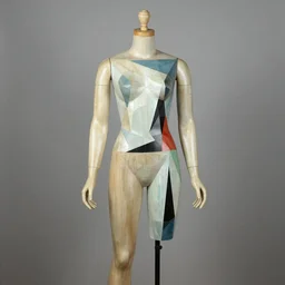 1980s mannequin by Lindsey B, cubism