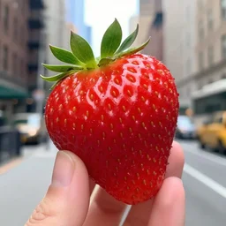 photo of a strawberry in new york