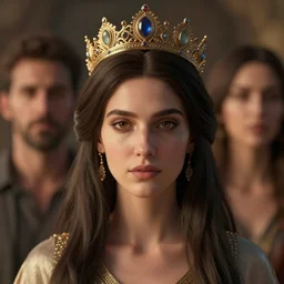 blurred background. close-up portrait of a goddess in crown, by Aykut Aydogdu and Barclay Shaw and Alena Aenami, Atey Ghailan, octane render, unreal engine, cinematic counter light, high detail, octane render, 4k