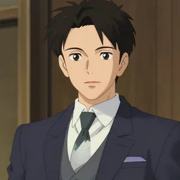 a portrait of a fly wearing an elegant suit, kyoto animation still, intricately detailed features, digital painting, yoshiyuki sadamoto