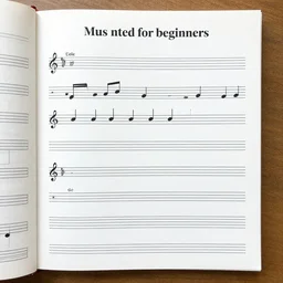musical notation for beginners, easy to read, neat, simple musical notation, learn to read music