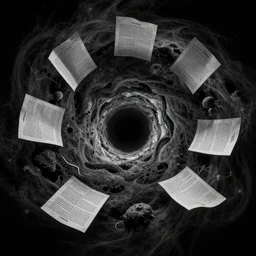a blackhole of information, highly detailed, featured on artstation