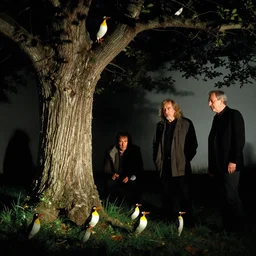 a splornfeld enborkenmeyer forkeling the gnorkgnork under a fumfum tree while the pippies peep | artists robert crumb and eric stanton with roberto baldazzini and dmitrys high contrast cinematic light, sharp focus