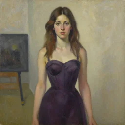 a painting in the style of loreta lux.