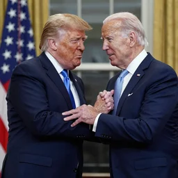 Joe biden force choking donald trump
