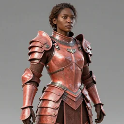 “ a brown woman wearing coral armor. super detailed. intricate. award winning. ”