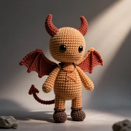 hell demon crochet plushie