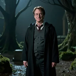 Robin Williams playing Voldemort in Harry Potter, screenshot