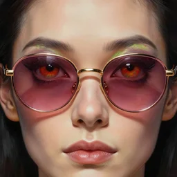close up sci - fi mitch hedberg reptile eyes, rose sunglasses, elegant, highly detailed, centered, digital painting, concept art, smooth, sharp focus, illustration, artgerm, tomasz alen kopera, peter mohrbacher, donato giancola, joseph christian leyendecker, wlop, frank frazetta