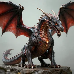 dragon, hyper realistic, very detailed, realistic lighting, fantasy, 4 k, in the style of anry