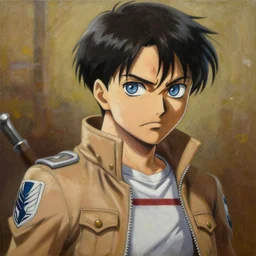Ash Ketchum as a Titan from Attack on Titan, oil on canvas, intricate, portrait, 8k highly professionally detailed, HDR, CGsociety