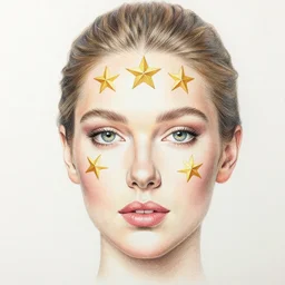 Intricate five star Lady Of Wales Facial Portrait by Anna Kullberg, Colored pencil on paper, high detail, skin texture, photo realistic, hyperrealism,matte finish, high contrast, 3d depth, masterpiece, vivid colors, artstationhd