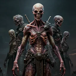 hyperrealistic mixed media image of grotesque anomaly in the dark sky in skyrim, stunning 3 d render inspired art by greg rutkowski and xiang duan and thomas eakes, perfect symmetry, flesh texture, realistic, highly detailed attributes and atmosphere, dim volumetric cinematic lighting, 8 k octane detailed render, post - processing, masterpiece,