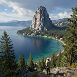 a highly detailed 4 k fantasy matte painting of lake tahoe, zdzislaw beksinski, artstation, cgsociety, unreal engine