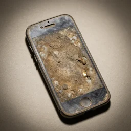a fossilized smartphone