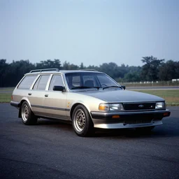designed by giorgetto giugiaro touring race car 1 9 8 8 ford fairmont wagon estate, ektachrome photograph, volumetric lighting, f 8 aperture, cinematic eastman 5 3 8 4 film