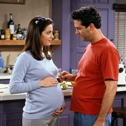 Scene from a 1990s sitcom about pregnant men