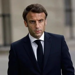 Emmanuel Macron falling in American Psycho (1999)