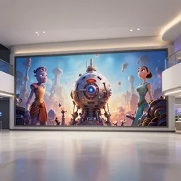 art by filip hodas, pixar, and artgerm. level design fusion reactor, clean, neat, indoor, advertising, entertainments, inside, interior.