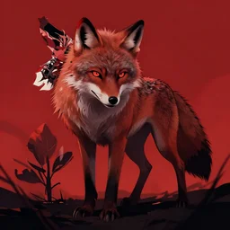 werewolf red background
