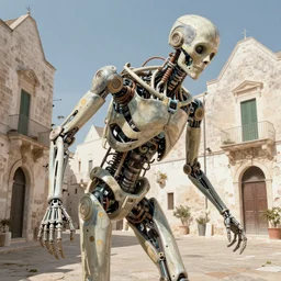 conversano apulia by roger dean, biomechanical, 4 k, hyper detailed