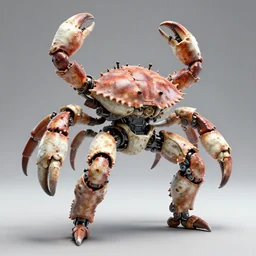 mech suit made out of crab shells, photorealistic, 8 k, 3 d