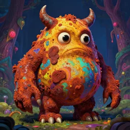 A psychedelic barlgura rust monster, vibrant color scheme, highly detailed, in the style of romanticism, cinematic, artstation, Moebius, Greg rutkowski