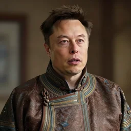 ancient mongolian elon musk, close up, cinematic, 5 0 mm