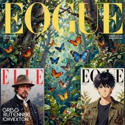 cloud forest, butterfly swarm, vogue magazine, elle magazine, greg rutkowski, john singer sargent, anime, trending on artstation, oil painting, intricate